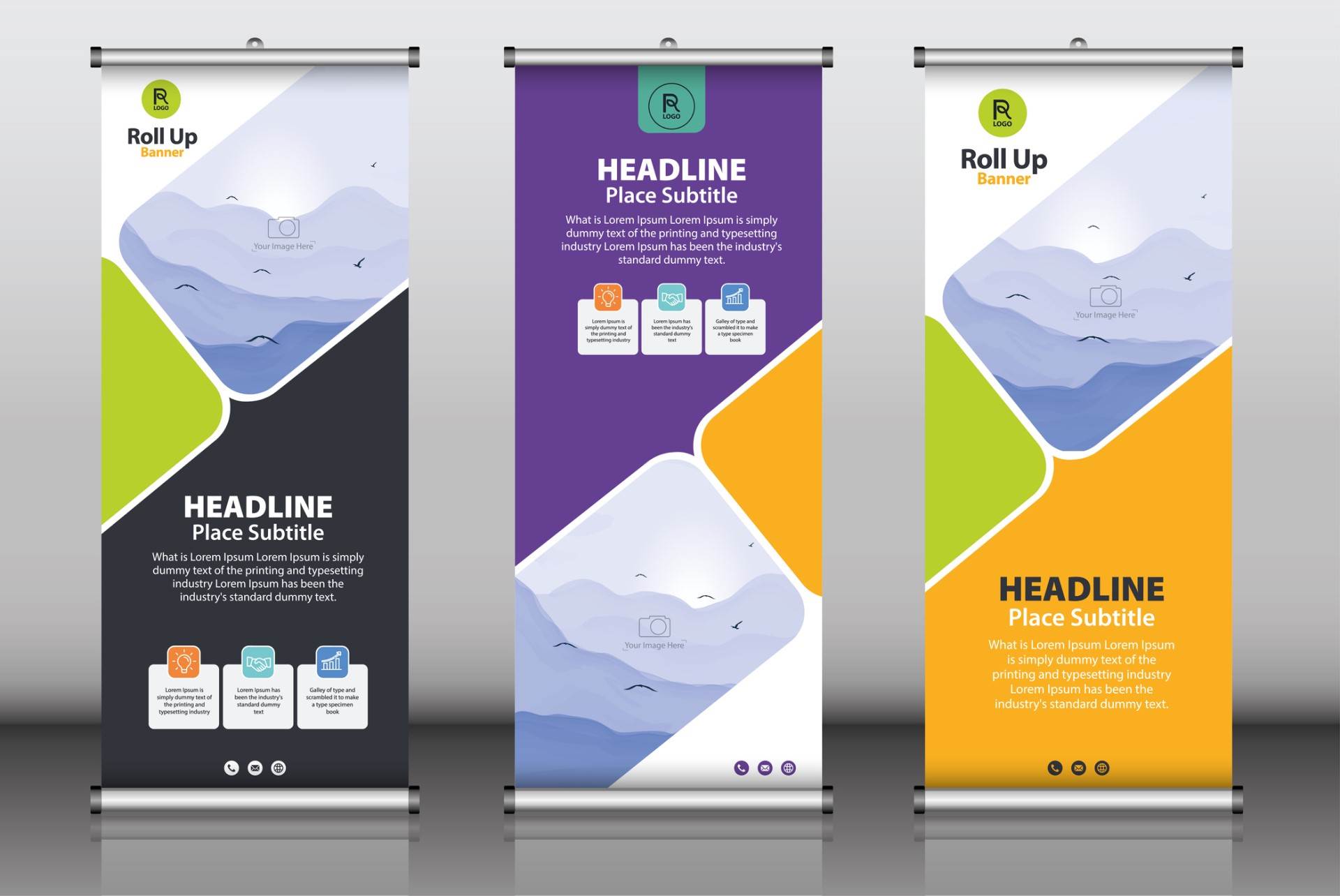 Telescopic Banner Stands