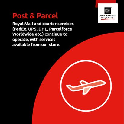 Coronavirus (COVID-19): Post & Parcel from Mail Boxes Etc.