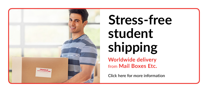 Stress-free student shipping worldwide