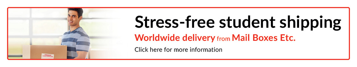 Stress-free student shipping worldwide